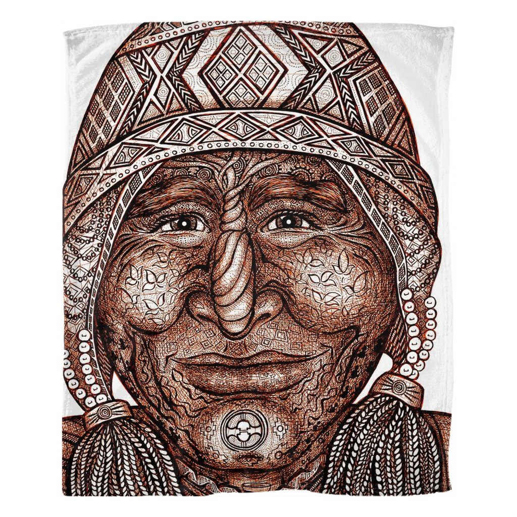 the-wisdom-keeper-of-preservation-brown-white-fleece-blanket – Wisdom Keepers