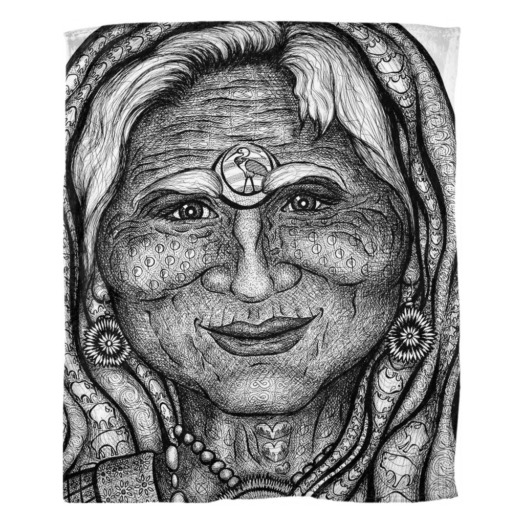 the-wisdom-keeper-of-synergy-communion-black-white-fleece-blanket – Wisdom Keepers