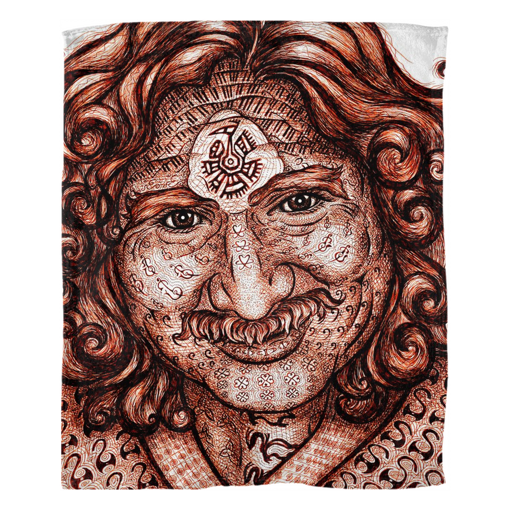the-wisdom-keeper-of-self-assurance-brown-white-fleece-blanket – Wisdom Keepers