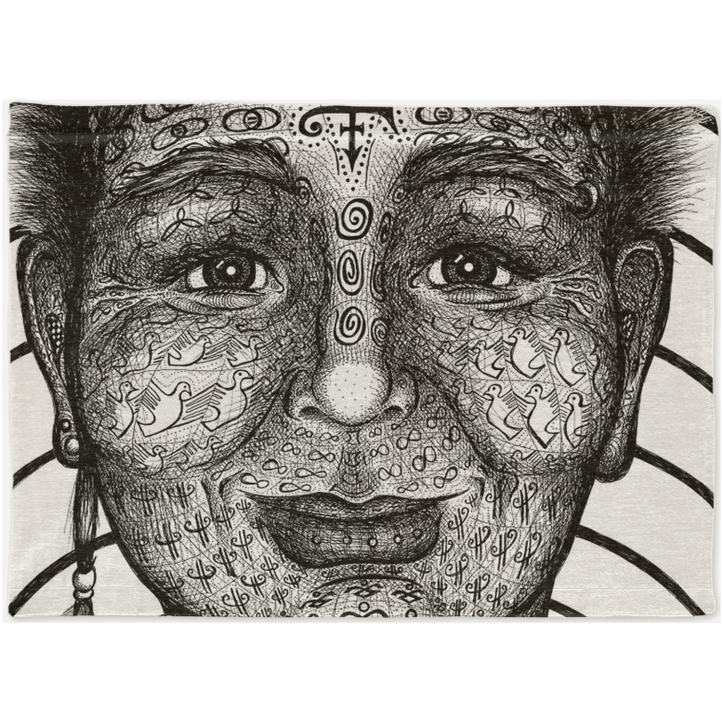 the-wisdom-keeper-of-equality-tenderness-black-white-woven-tapestry – Wisdom Keepers