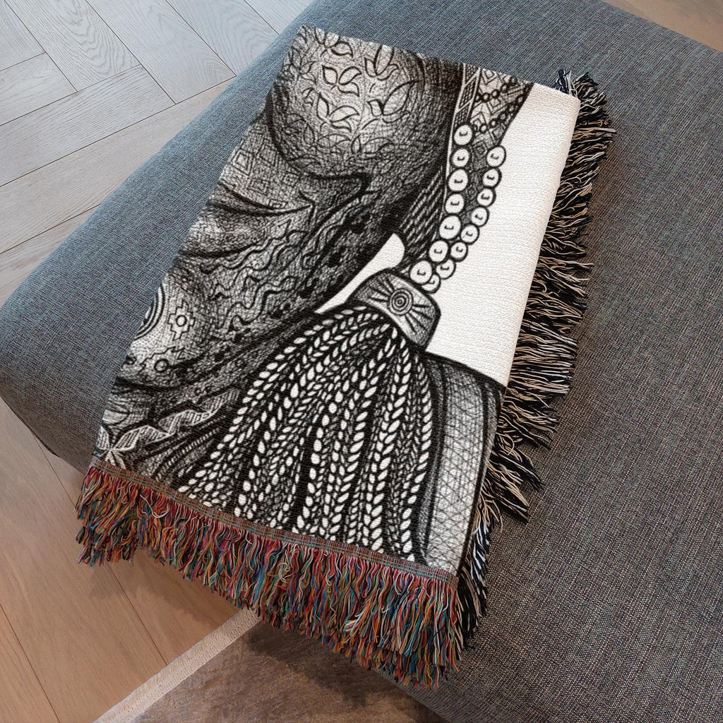 the-wisdom-keeper-of-preservation-black-white-woven-blanket – Wisdom Keepers