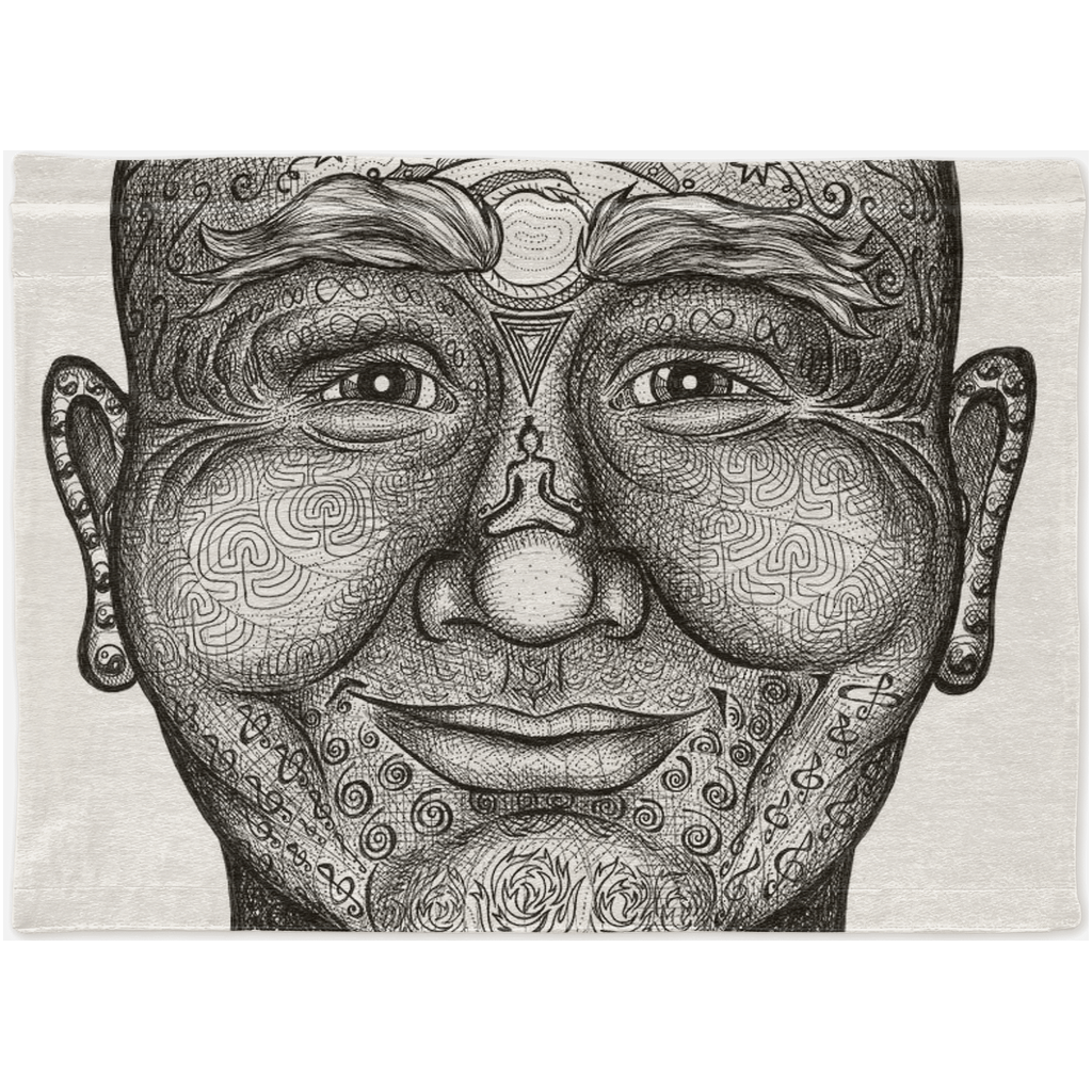 the-wisdom-keeper-of-non-attachment-celebration-black-white-woven-tapestry – Wisdom Keepers