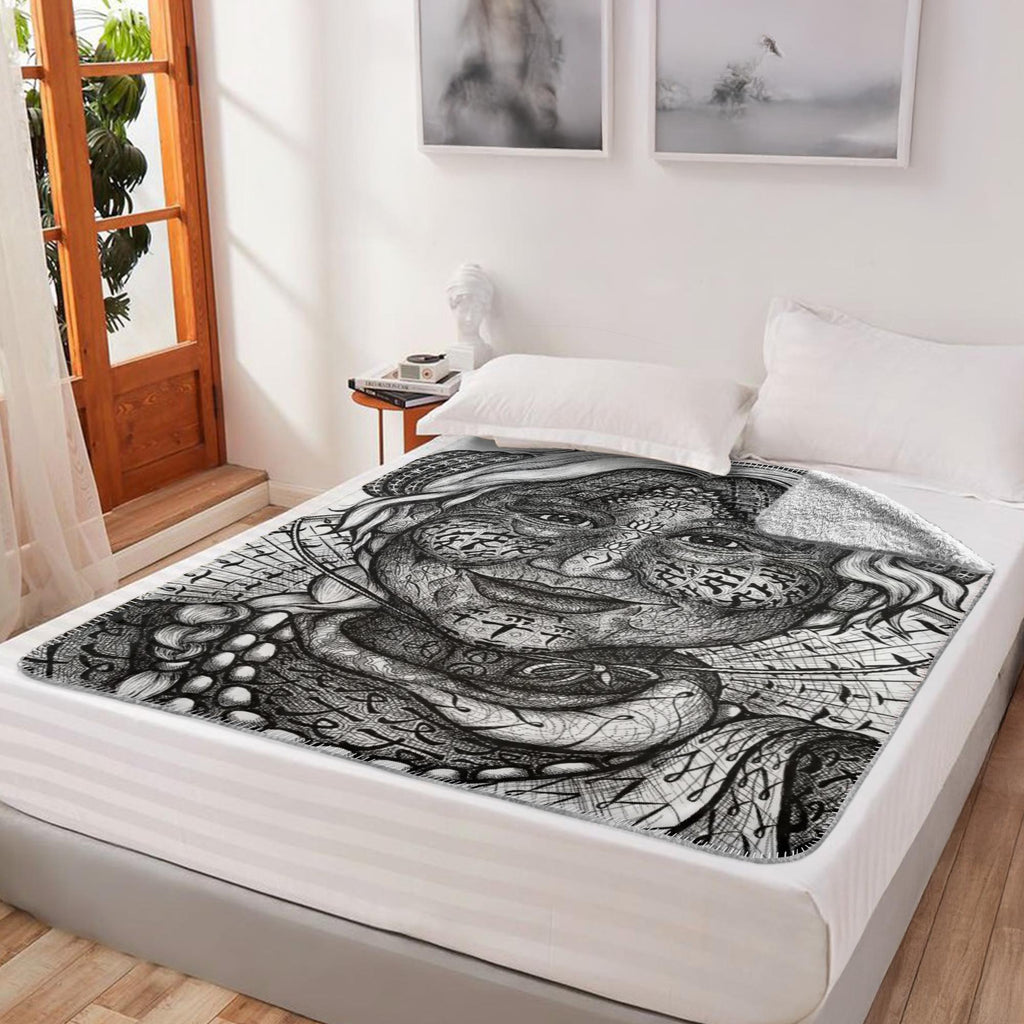 the-wisdom-keeper-of-inspiration-black-white-fleece-sherpa-blanket – Wisdom Keepers