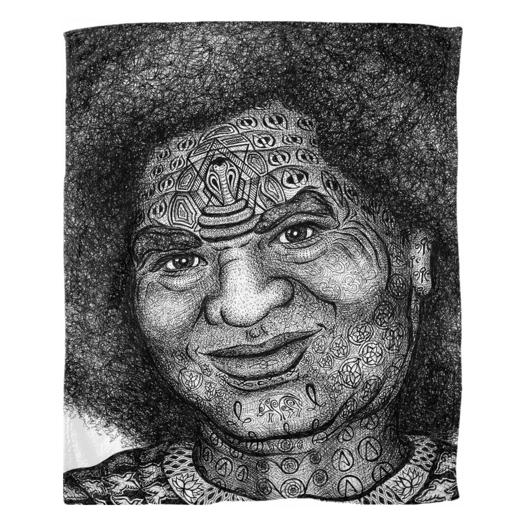the-wisdom-keeper-of-aspiration-black-white-fleece-blanket – Wisdom Keepers