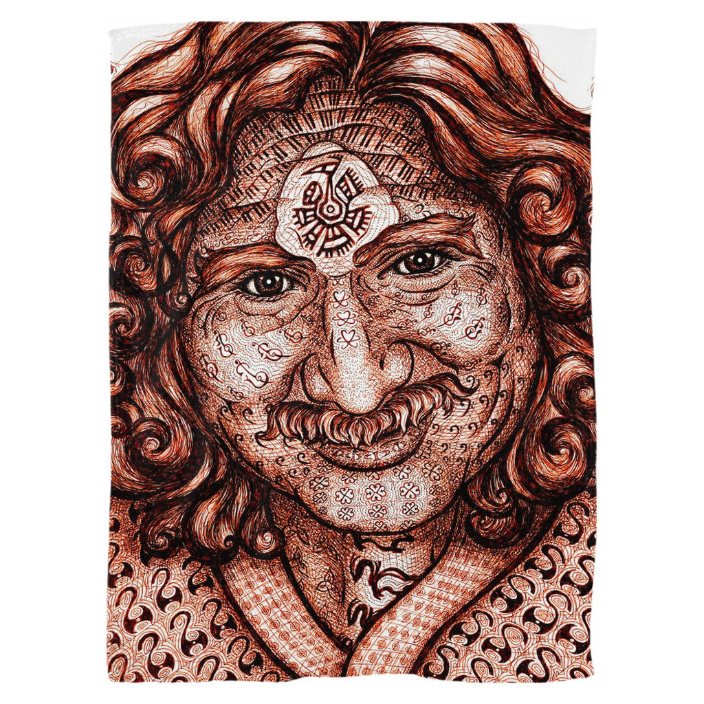 the-wisdom-keeper-of-self-assurance-brown-white-fleece-blanket – Wisdom Keepers