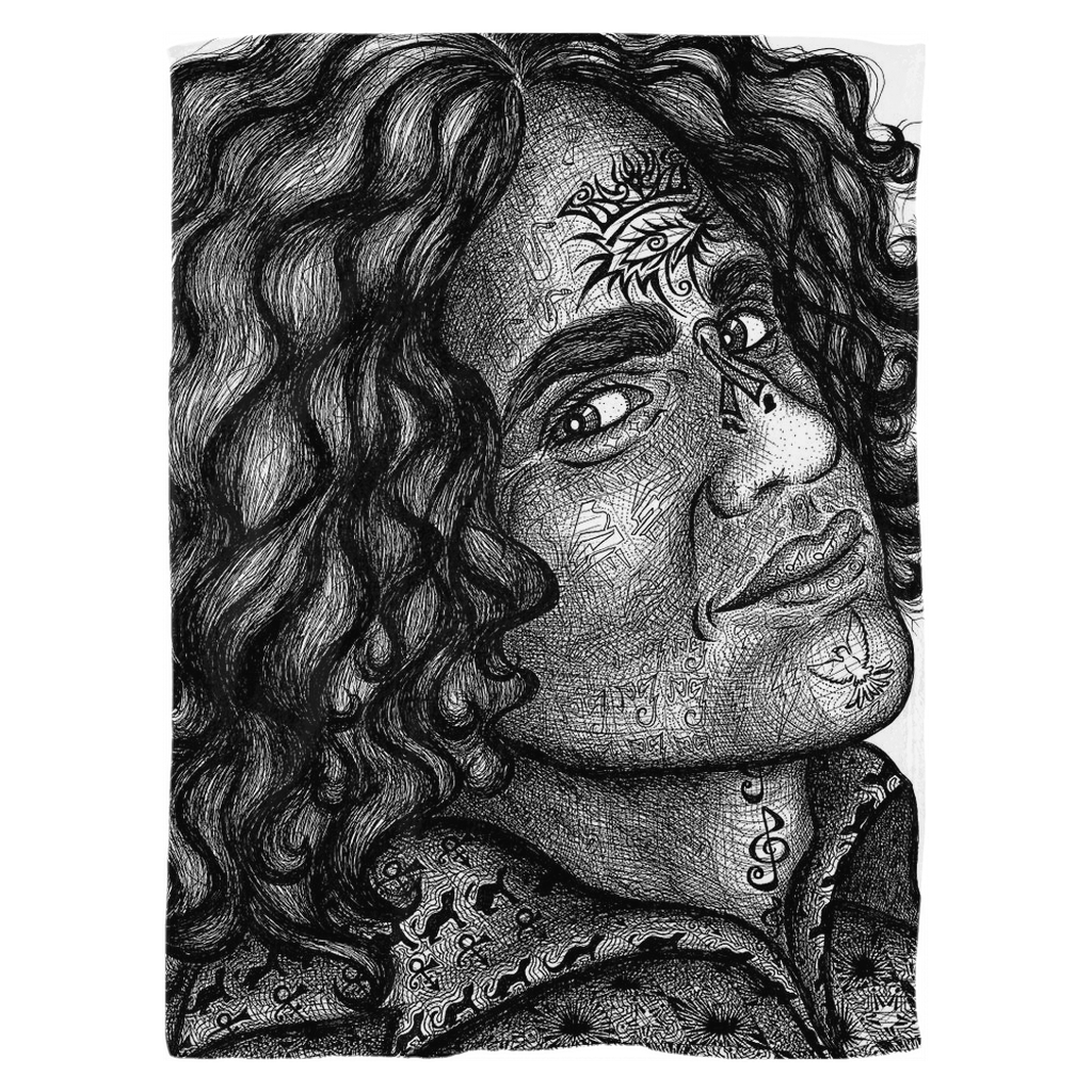 the-wisdom-keeper-of-enrichment-black-white-fleece-blanket – Wisdom Keepers