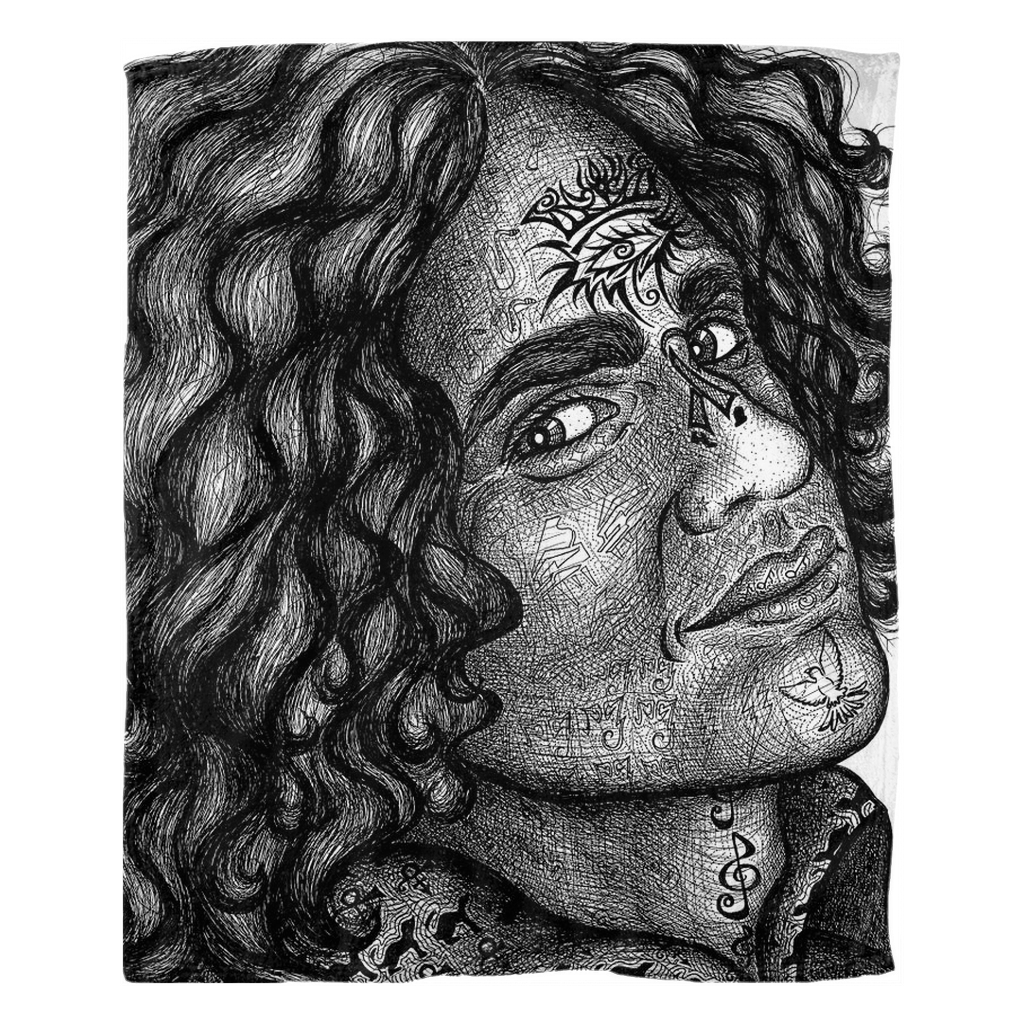 the-wisdom-keeper-of-enrichment-black-white-fleece-blanket – Wisdom Keepers