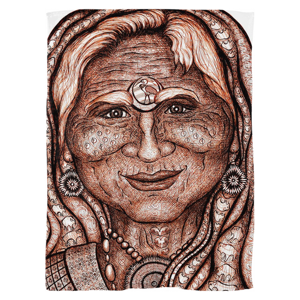 the-wisdom-keeper-of-synergy-communion-brown-white-fleece-blanket – Wisdom Keepers