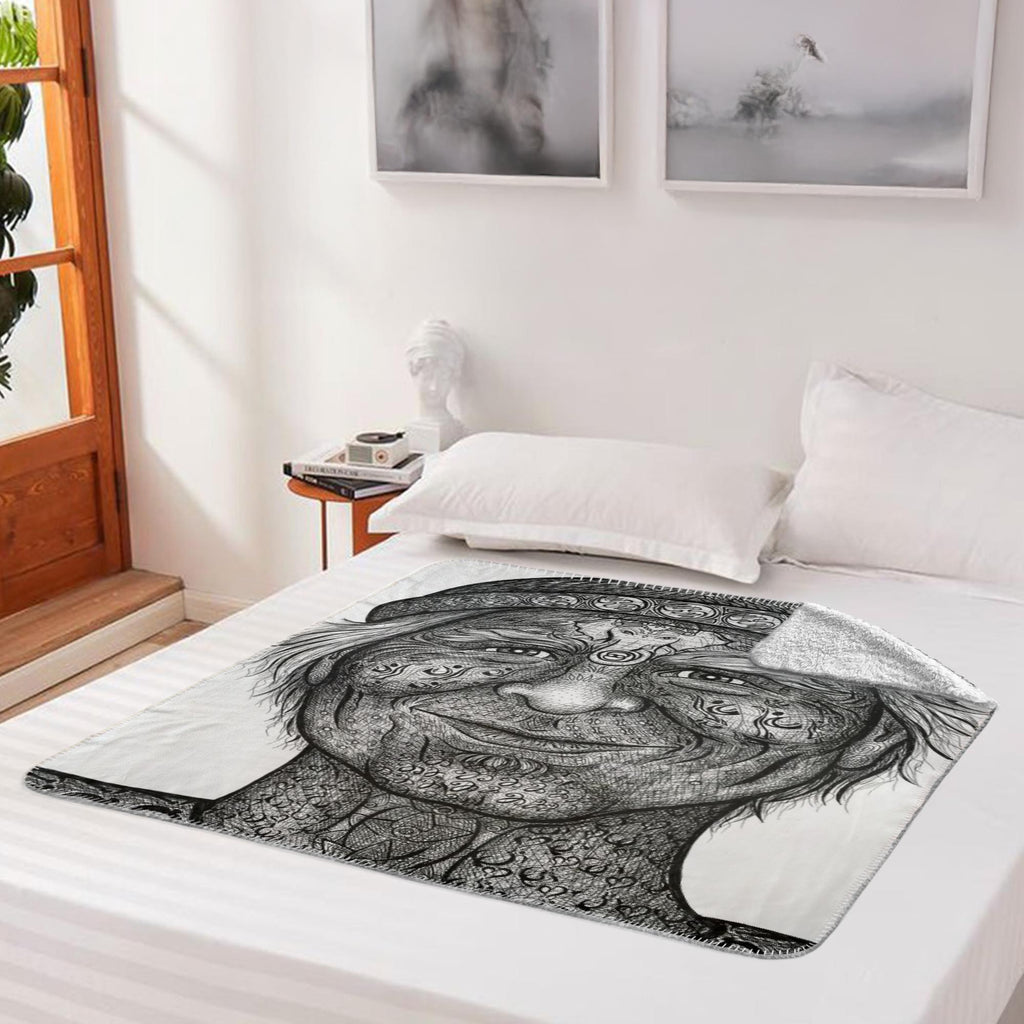 the-wisdom-keeper-of-inquiry-truth-black-white-fleece-sherpa-blanket – Wisdom Keepers