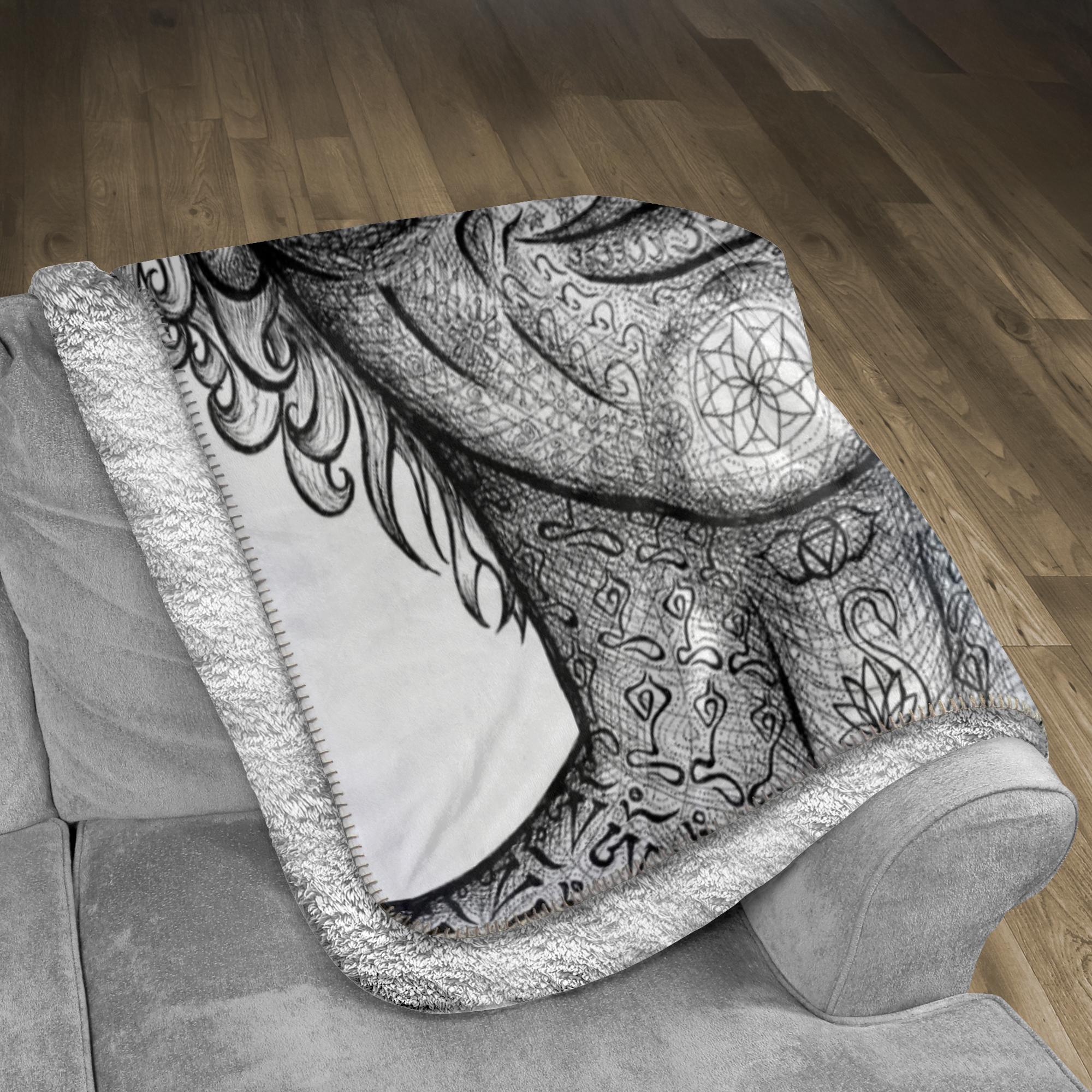 the-wisdom-keeper-of-precision-impeccability-black-white-fleece-sherpa-blanket – Wisdom Keepers