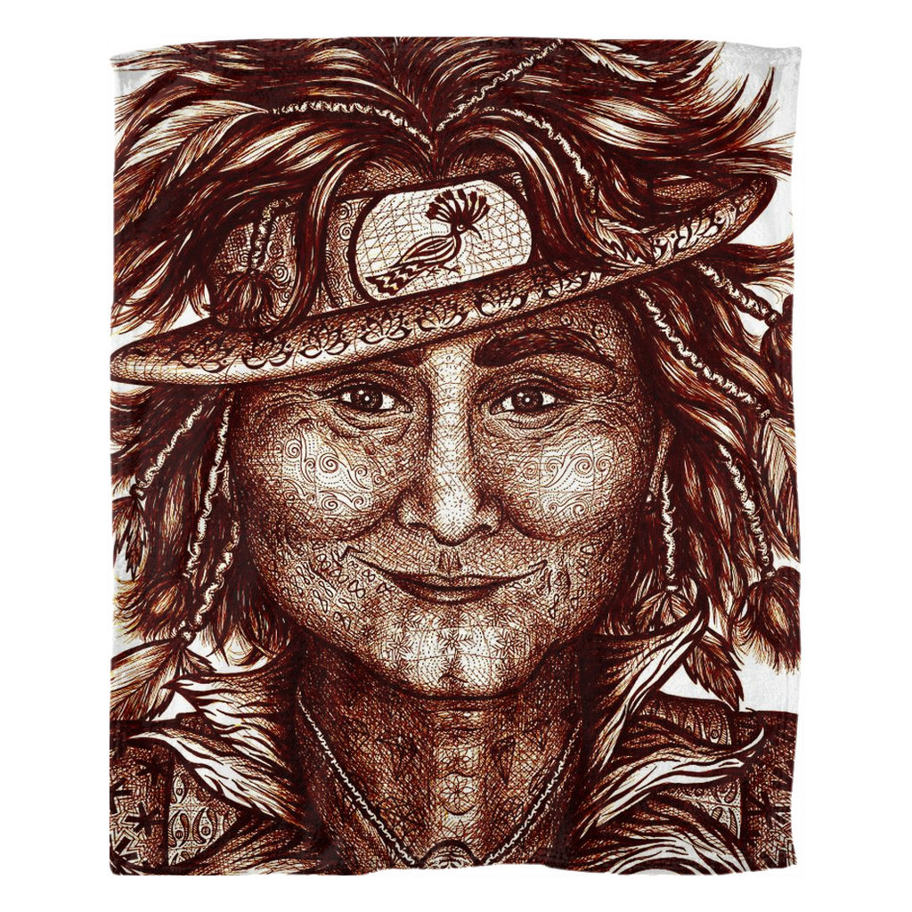the-wisdom-keeper-of-integrity-brown-white-fleece-blanket – Wisdom Keepers