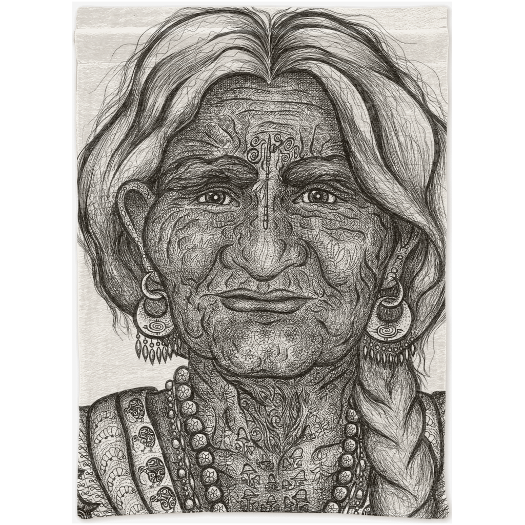the-wisdom-keeper-of-guidance-black-white-woven-tapestry – Wisdom Keepers