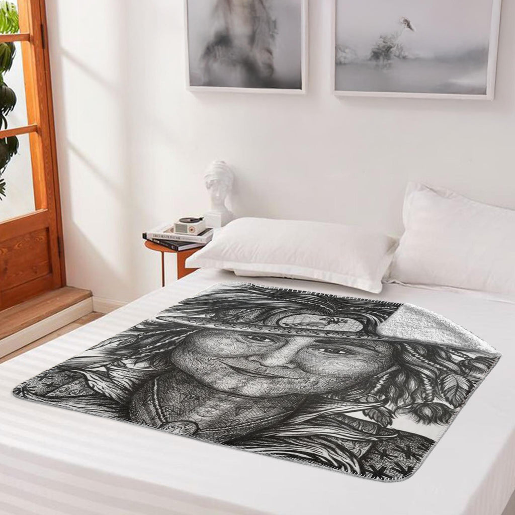the-wisdom-keeper-of-integrity-black-white-fleece-sherpa-blanket – Wisdom Keepers