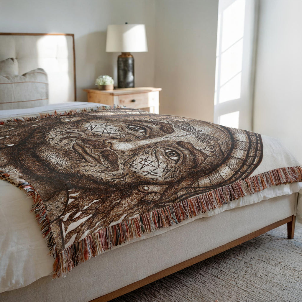 the-wisdom-keeper-of-freedom-brown-white-woven-blanket – Wisdom Keepers
