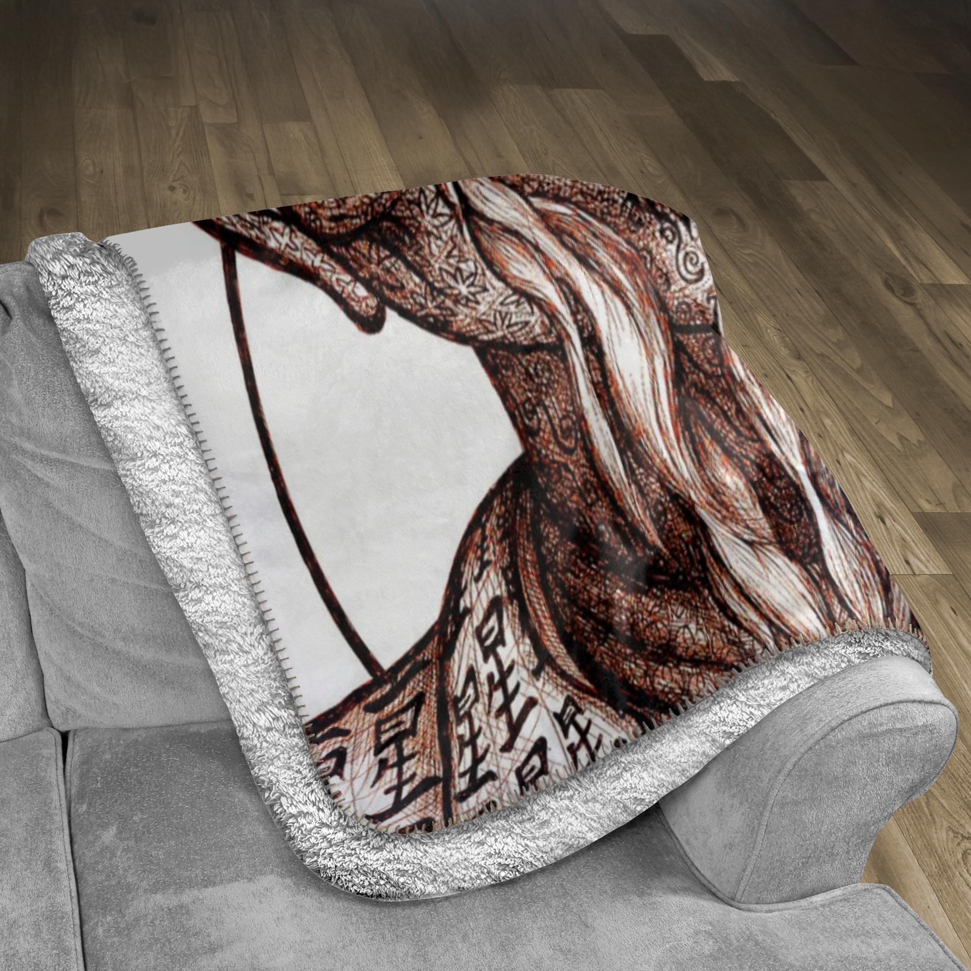 the-wisdom-keeper-of-patience-brown-white-fleece-sherpa-blanket – Wisdom Keepers