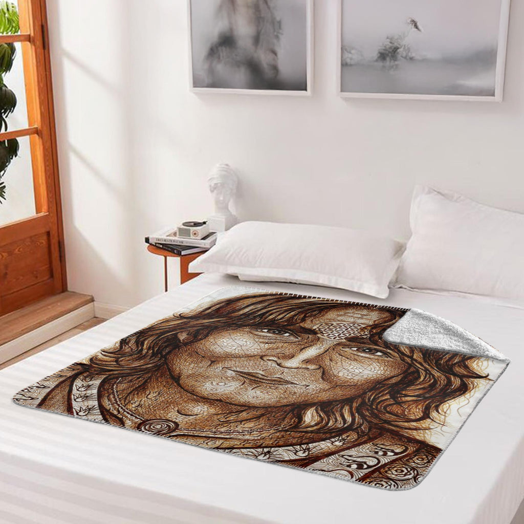 the-wisdom-keeper-of-equilibrium-harmony-brown-white-fleece-sherpa-blanket – Wisdom Keepers