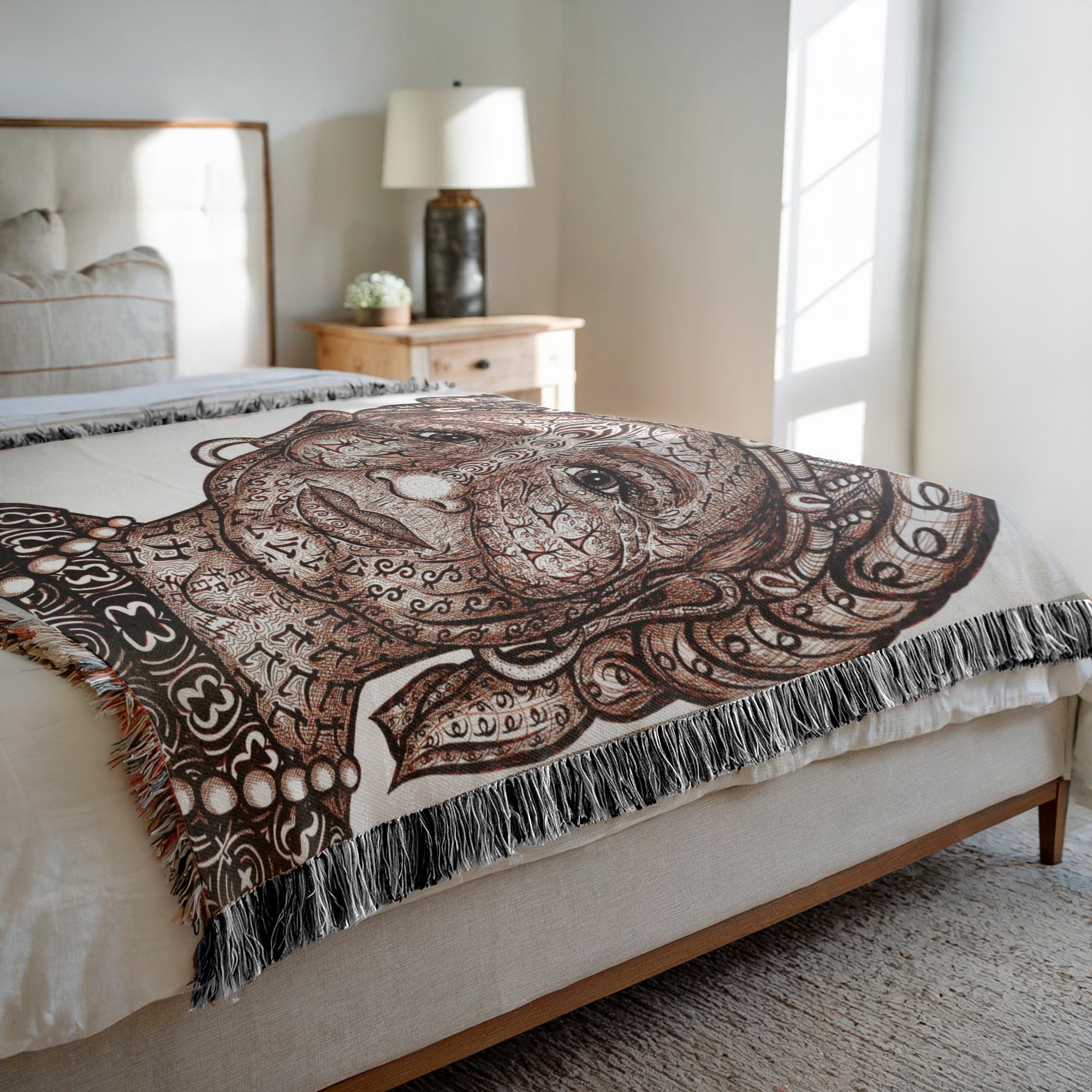 the-wisdom-keeper-of-justice-realistic-magic-brown-white-woven-blanket – Wisdom Keepers
