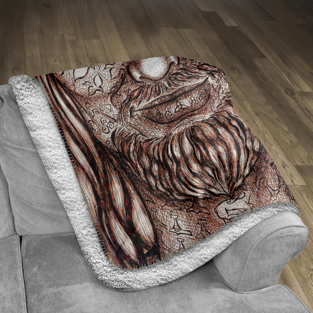 the-wisdom-keeper-of-authority-brown-white-fleece-sherpa-blanket – Wisdom Keepers