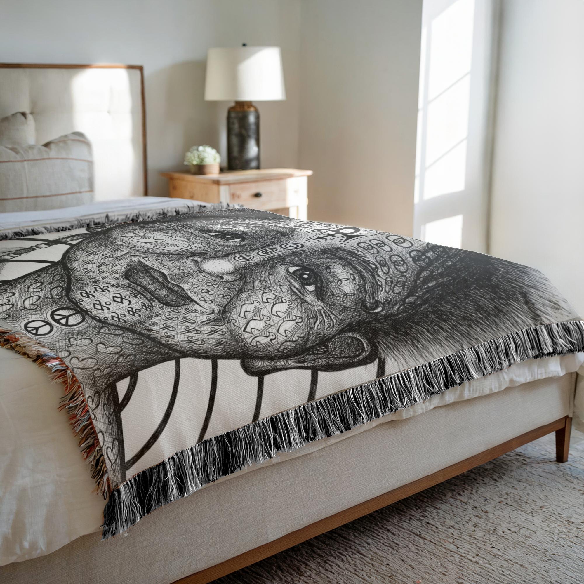 the-wisdom-keeper-of-equality-tenderness-black-white-woven-blanket – Wisdom Keepers