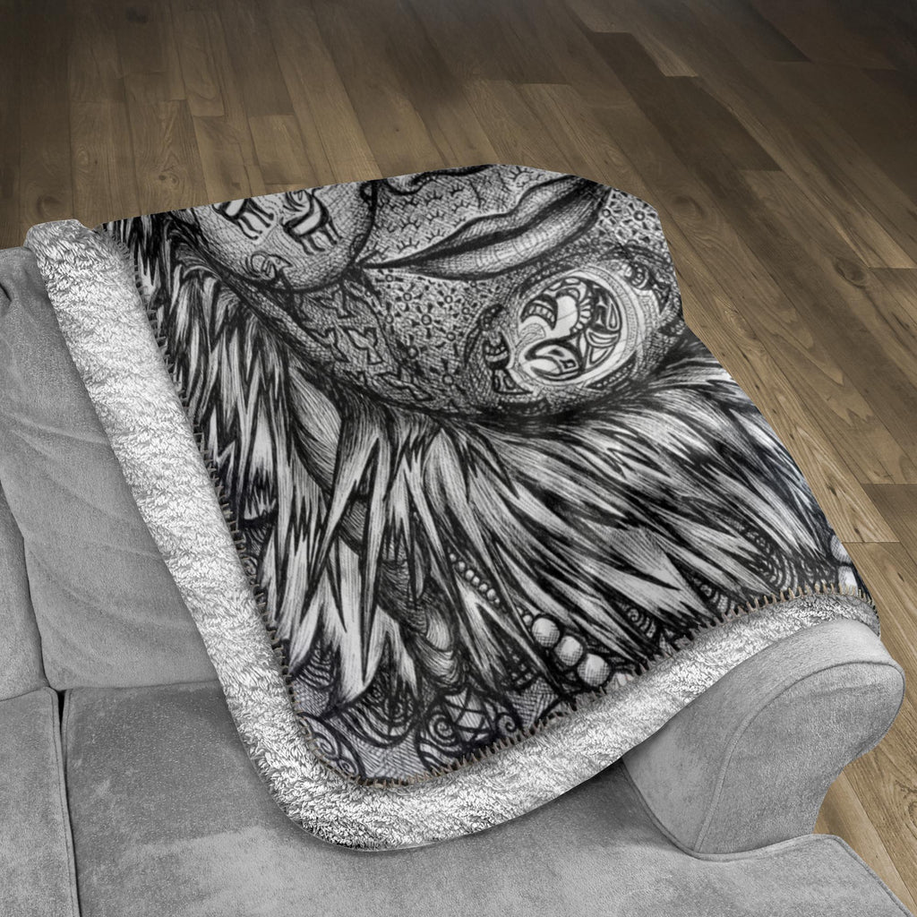 the-wisdom-keeper-of-expansion-superabundance-black-white-fleece-sherpa-blanket – Wisdom Keepers