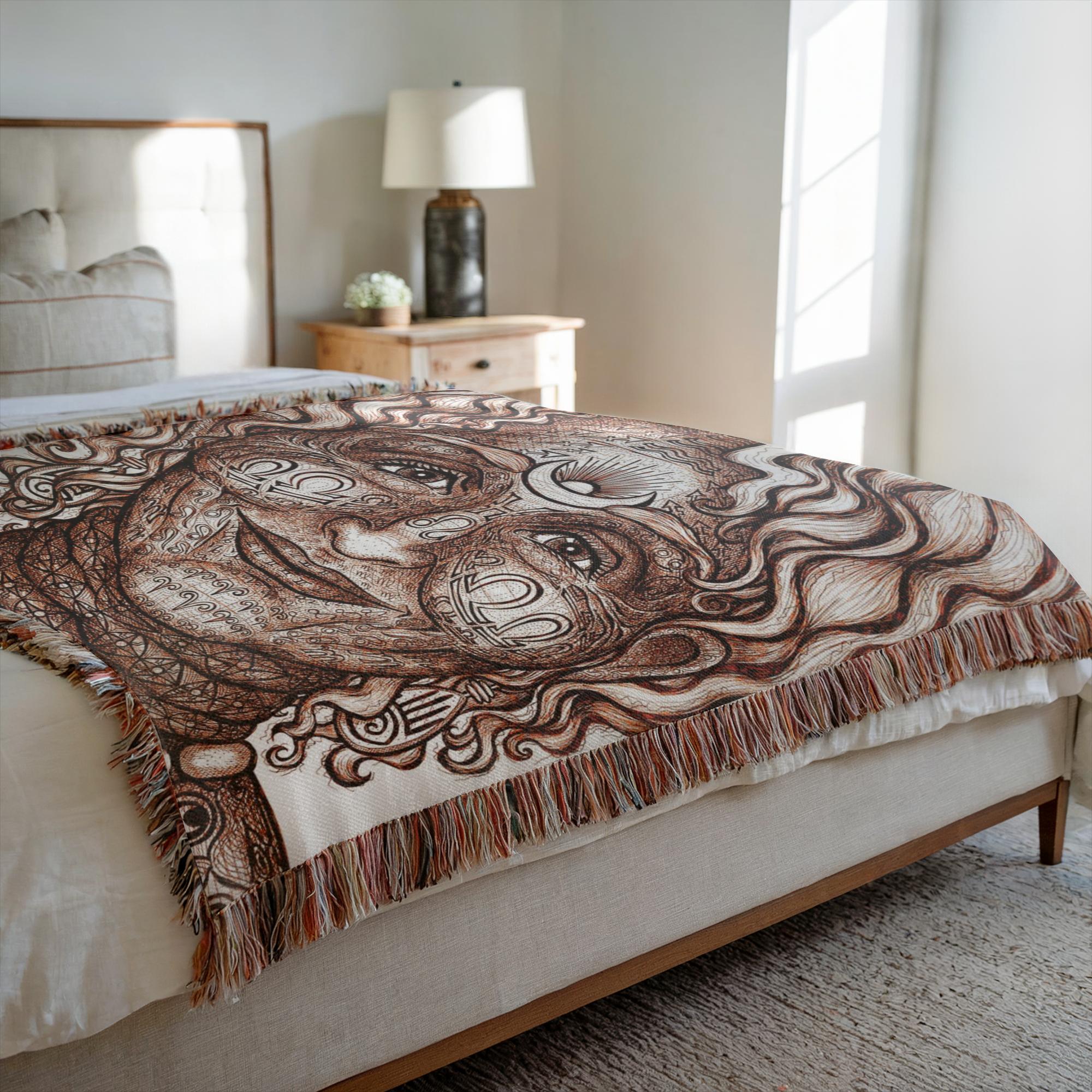the-wisdom-keeper-of-intuition-brown-white-woven-blanket – Wisdom Keepers