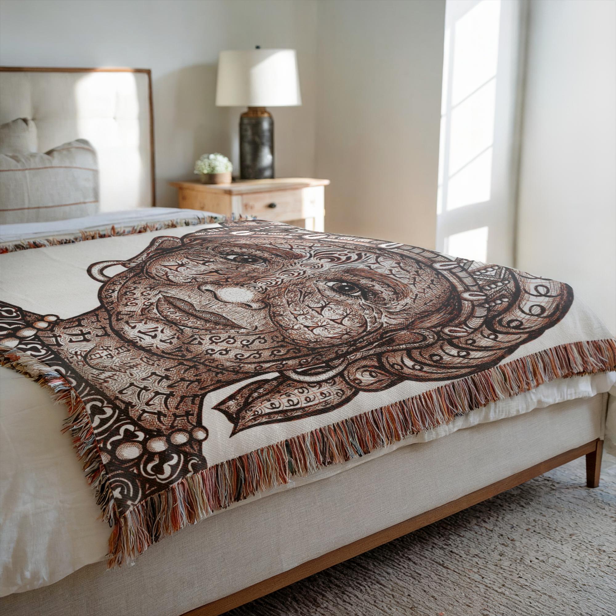 the-wisdom-keeper-of-justice-realistic-magic-brown-white-woven-blanket – Wisdom Keepers