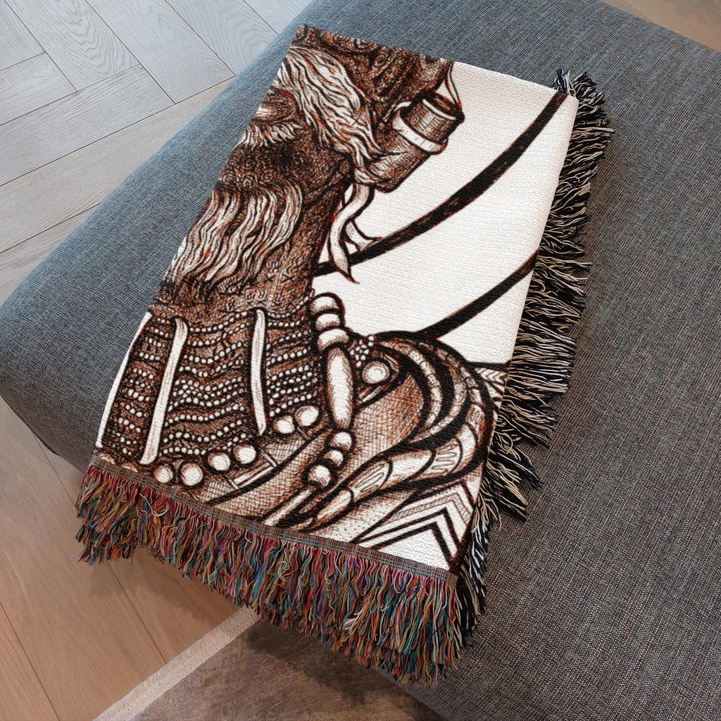 the-wisdom-keeper-of-versatility-brown-white-woven-blanket – Wisdom Keepers