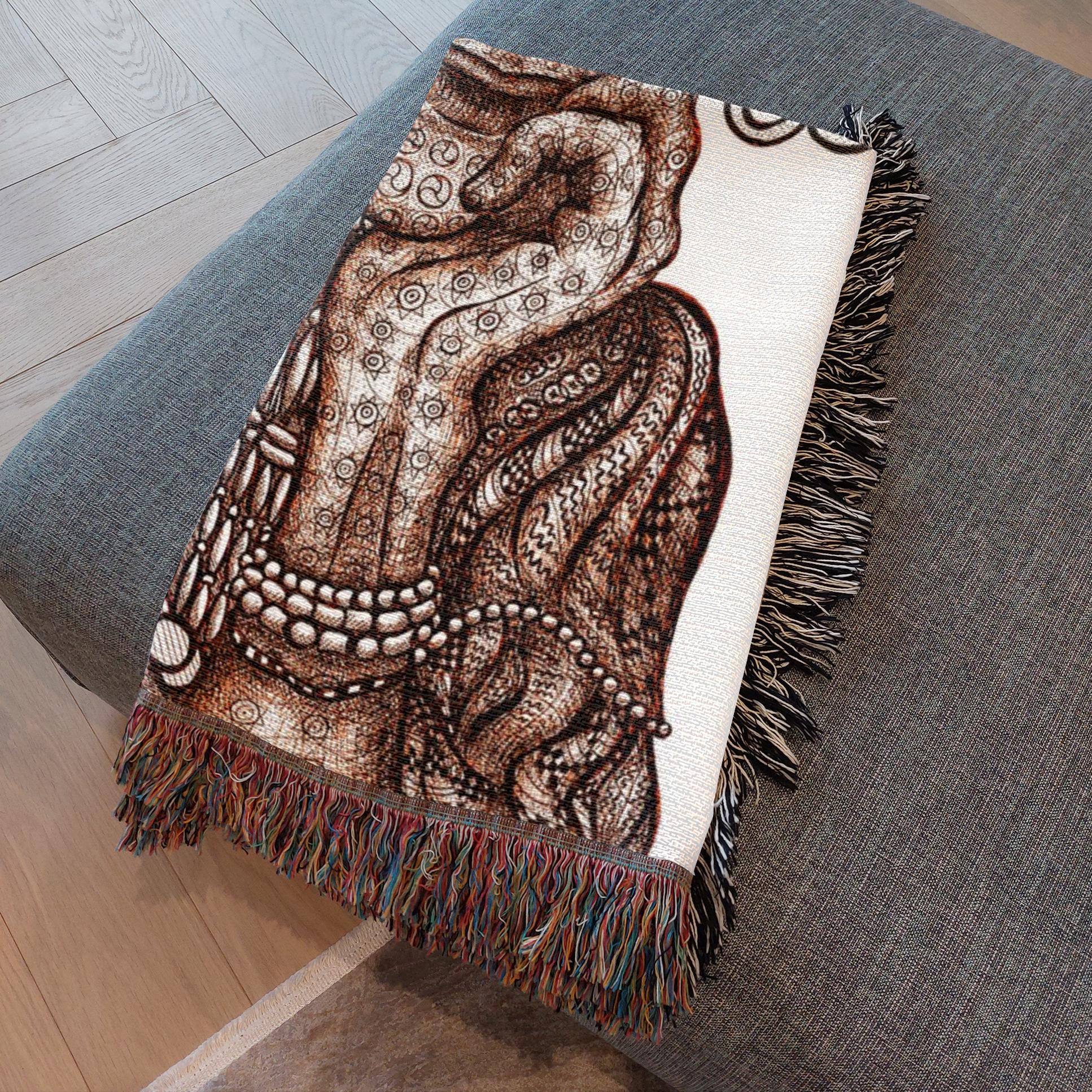 the-wisdom-keeper-of-understanding-forgiveness-brown-white-woven-blanket – Wisdom Keepers