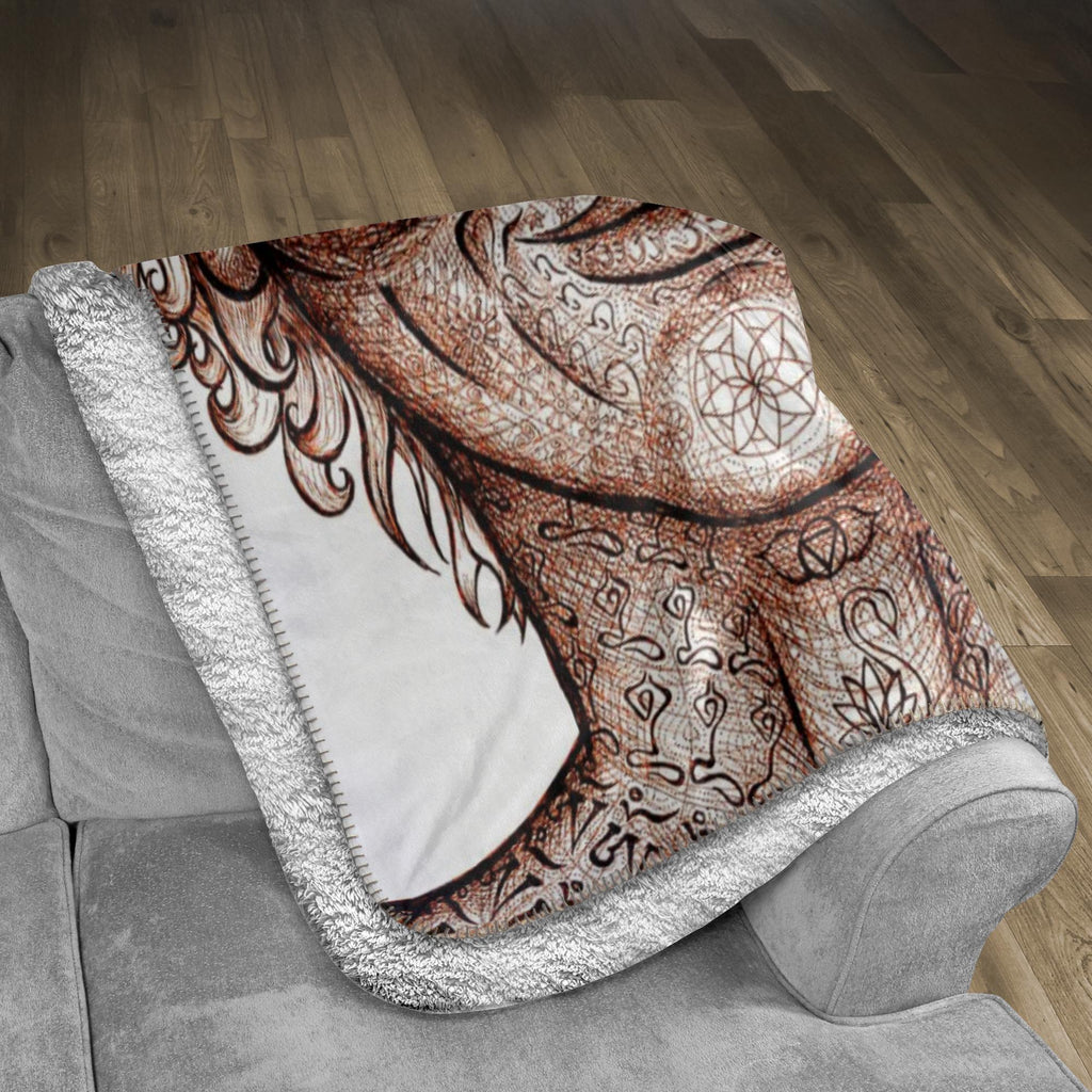 the-wisdom-keeper-of-precision-impeccability-brown-white-fleece-sherpa-blanket – Wisdom Keepers