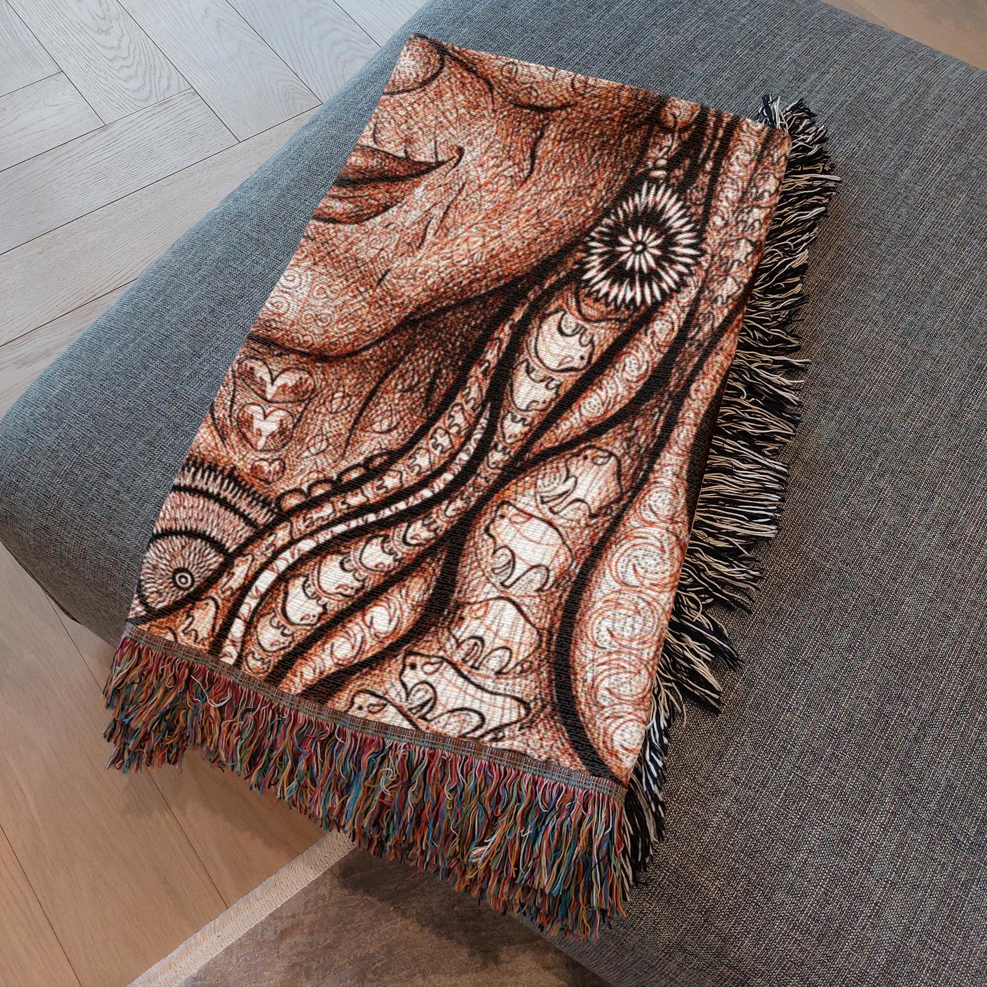 the-wisdom-keeper-of-synergy-communion-brown-white-woven-blanket – Wisdom Keepers