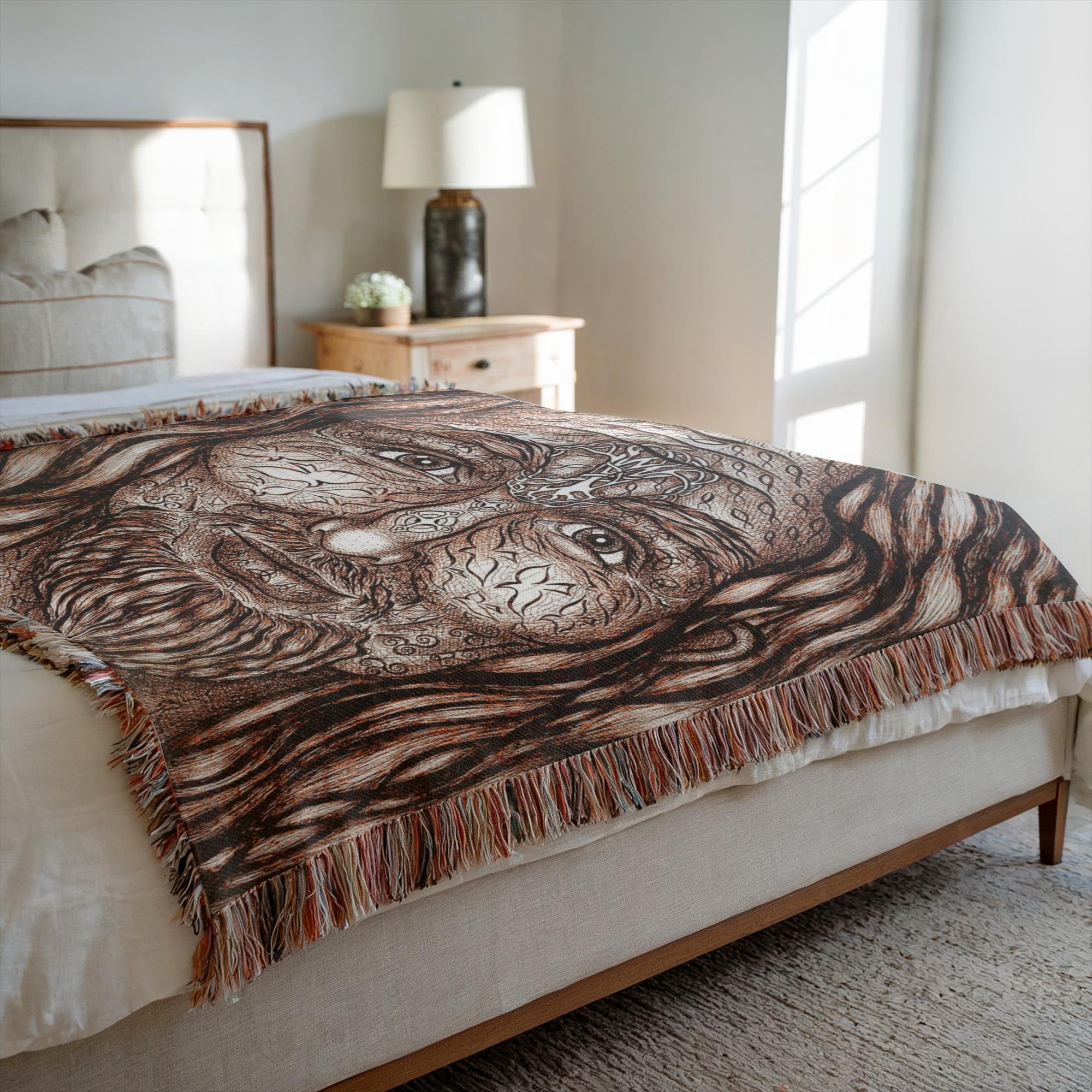 the-wisdom-keeper-of-authority-brown-white-woven-blanket – Wisdom Keepers