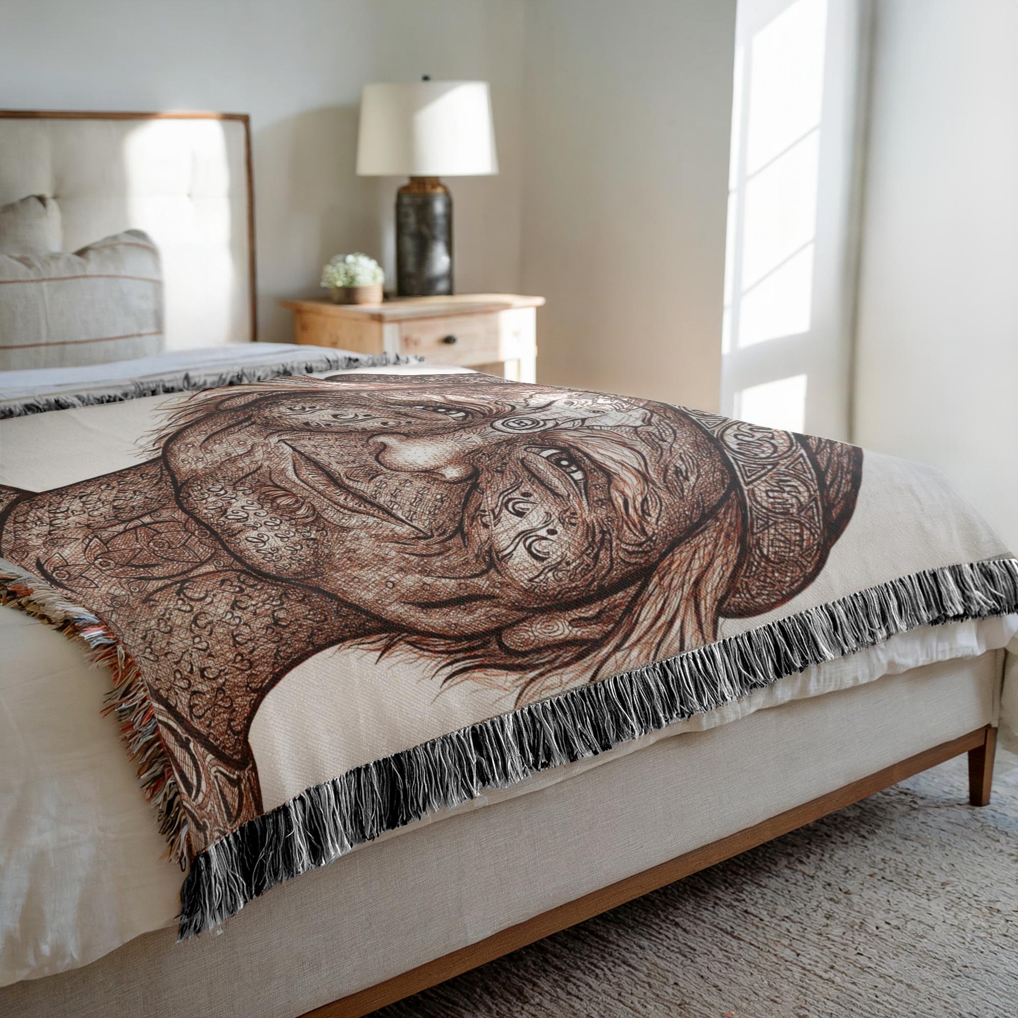 the-wisdom-keeper-of-inquiry-truth-brown-white-woven-blanket – Wisdom Keepers