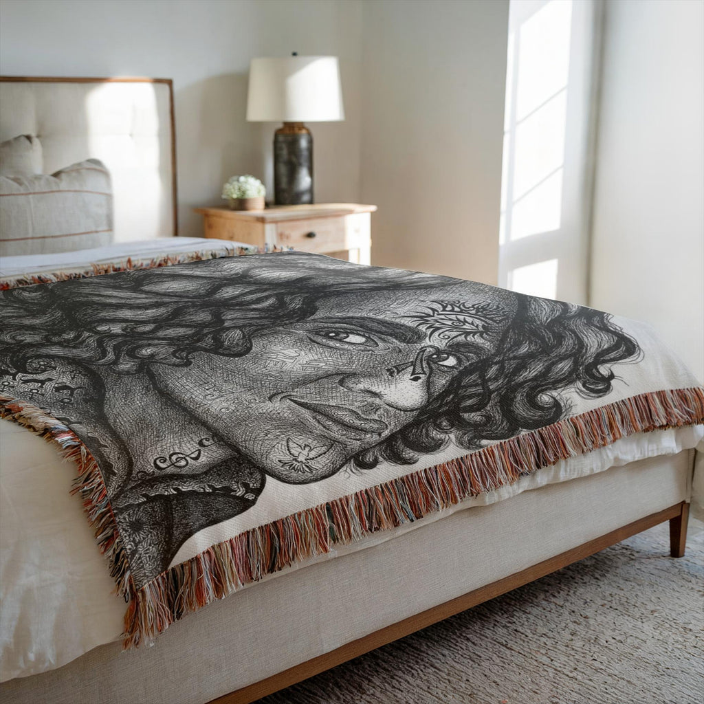 the-wisdom-keeper-of-enrichment-black-white-woven-blanket – Wisdom Keepers