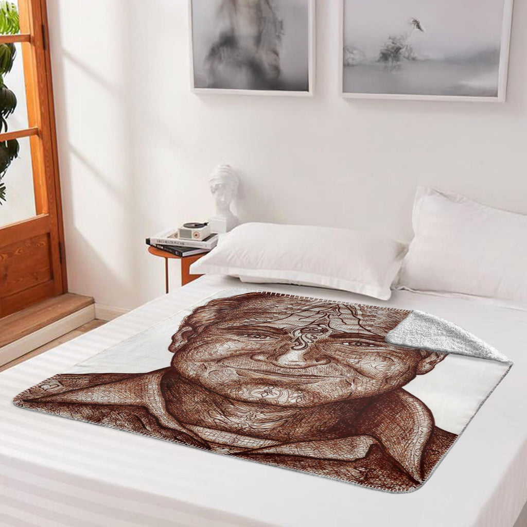 the-wisdom-keeper-of-lightness-brown-white-fleece-sherpa-blanket – Wisdom Keepers