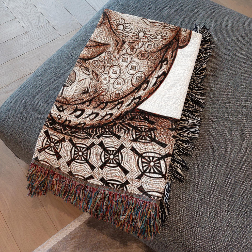the-wisdom-keeper-of-strength-brown-white-woven-blanket – Wisdom Keepers