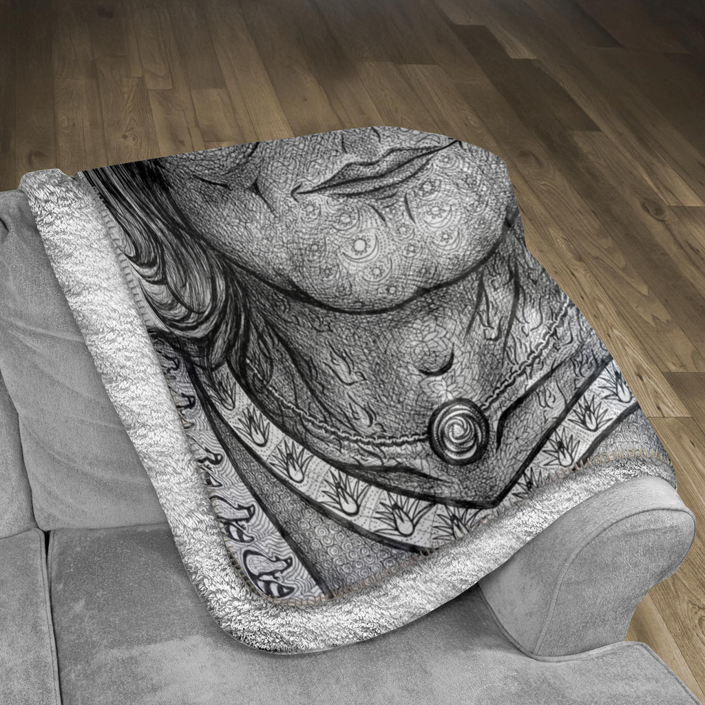 the-wisdom-keeper-of-equilibrium-harmony-black-white-fleece-sherpa-blanket – Wisdom Keepers