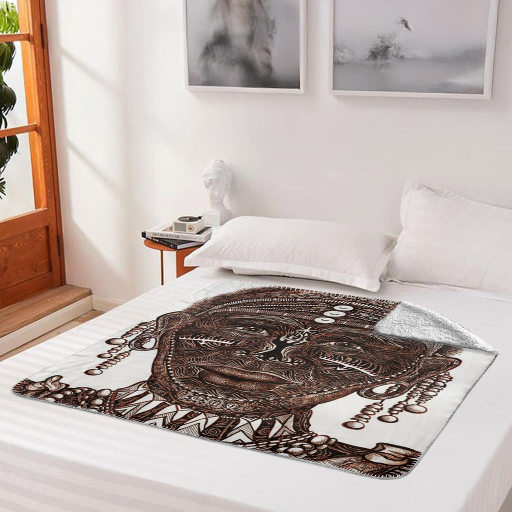 the-wisdom-keeper-of-perseverance-brown-white-fleece-sherpa-blanket – Wisdom Keepers