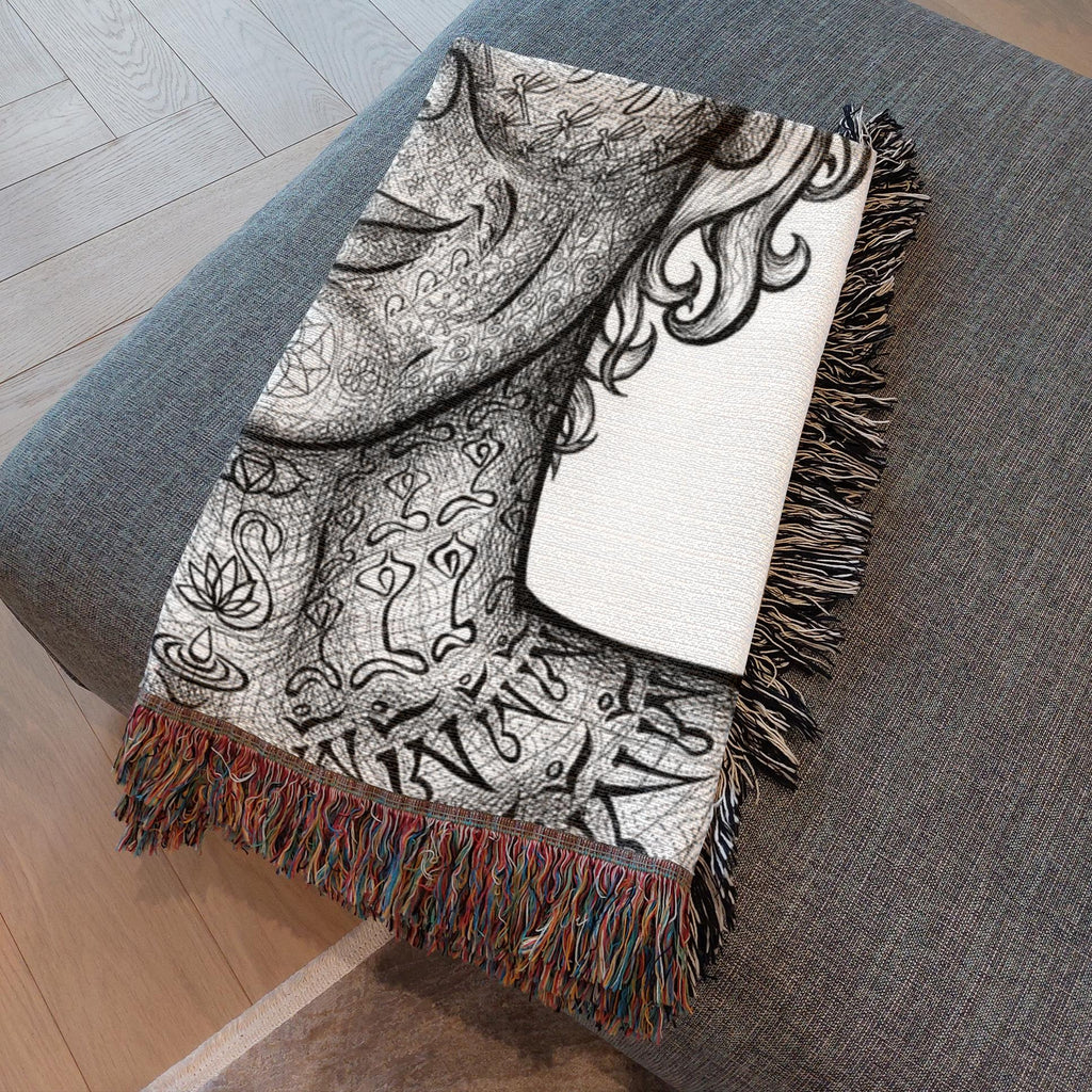 the-wisdom-keeper-of-precision-impeccability-black-white-woven-blanket – Wisdom Keepers