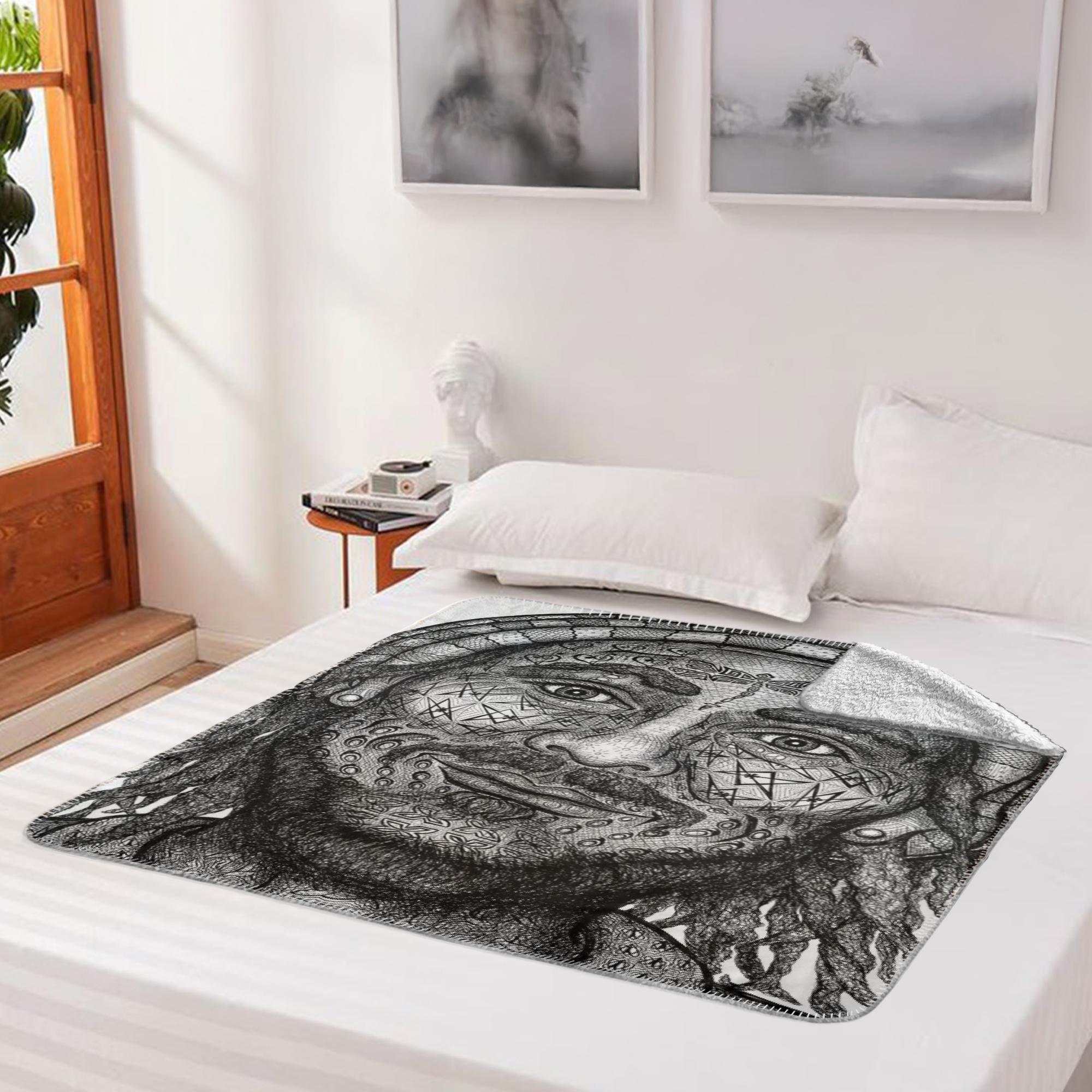 the-wisdom-keeper-of-freedom-black-white-fleece-sherpa-blanket – Wisdom Keepers