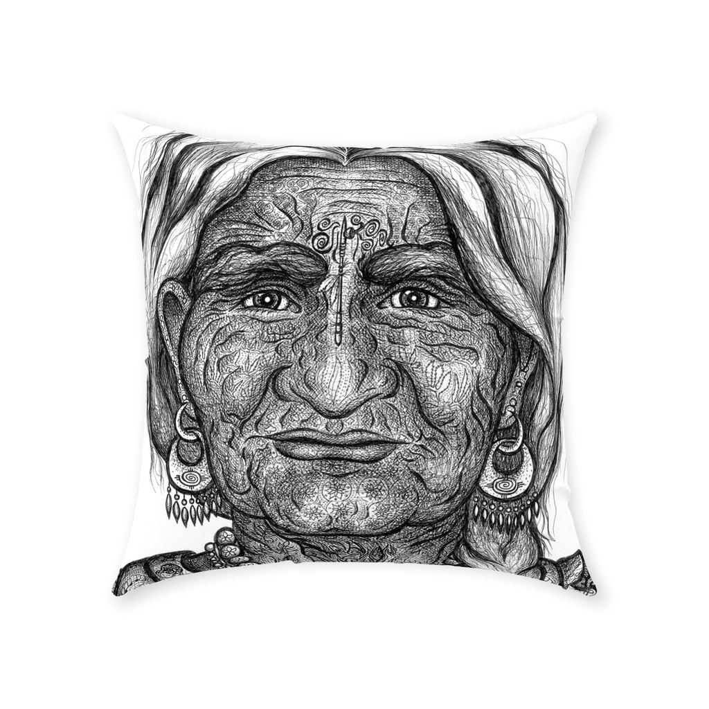 the-wisdom-keeper-of-guidance-black-white-cotton-twill-pillow – Wisdom Keepers