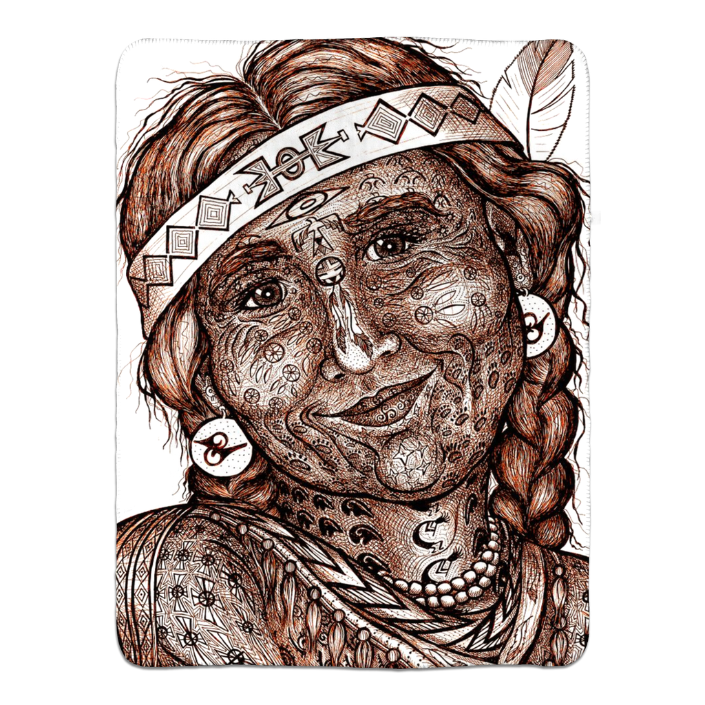 the-wisdom-keeper-of-altruism-brown-white-fleece-sherpa-blanket – Wisdom Keepers