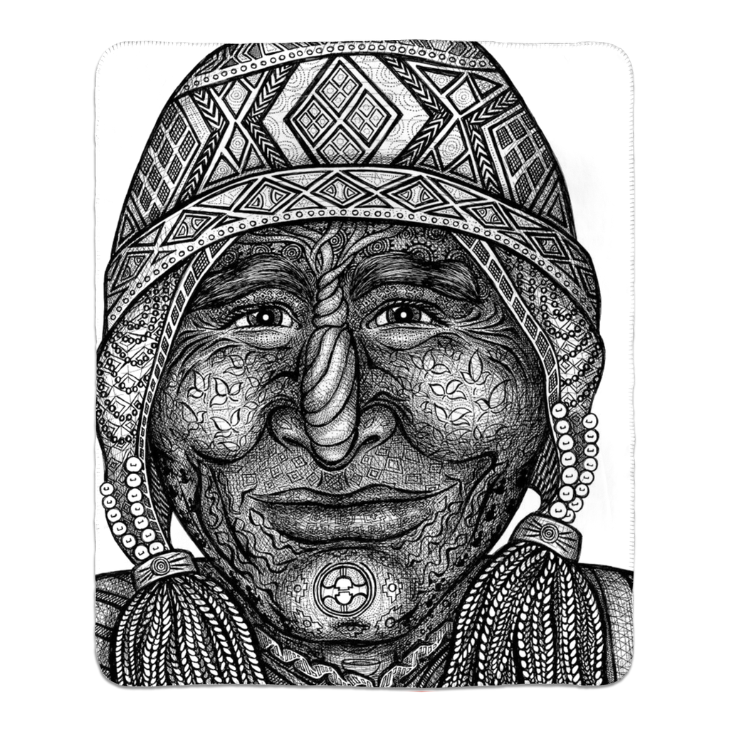 the-wisdom-keeper-of-preservation-black-white-fleece-sherpa-blanket – Wisdom Keepers