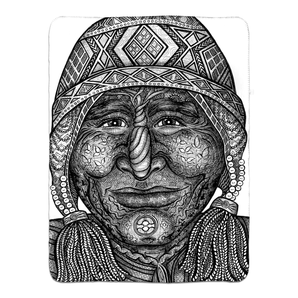 the-wisdom-keeper-of-preservation-black-white-fleece-sherpa-blanket – Wisdom Keepers