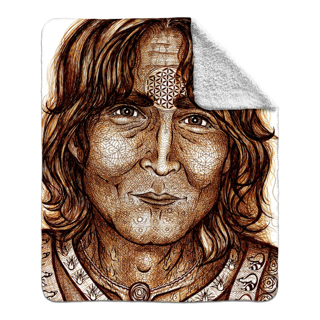 the-wisdom-keeper-of-equilibrium-harmony-brown-white-fleece-sherpa-blanket – Wisdom Keepers