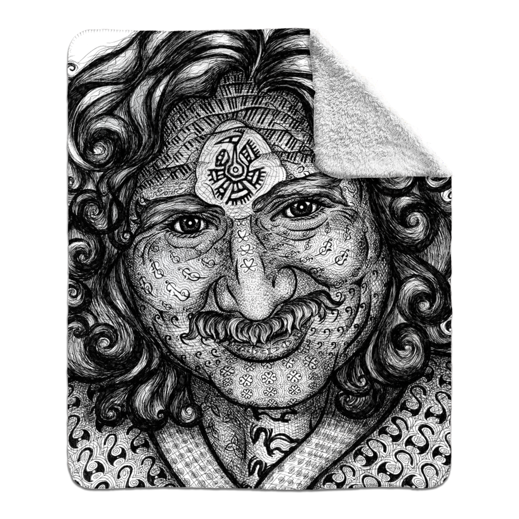 the-wisdom-keeper-of-self-assurance-black-white-fleece-sherpa-blanket – Wisdom Keepers