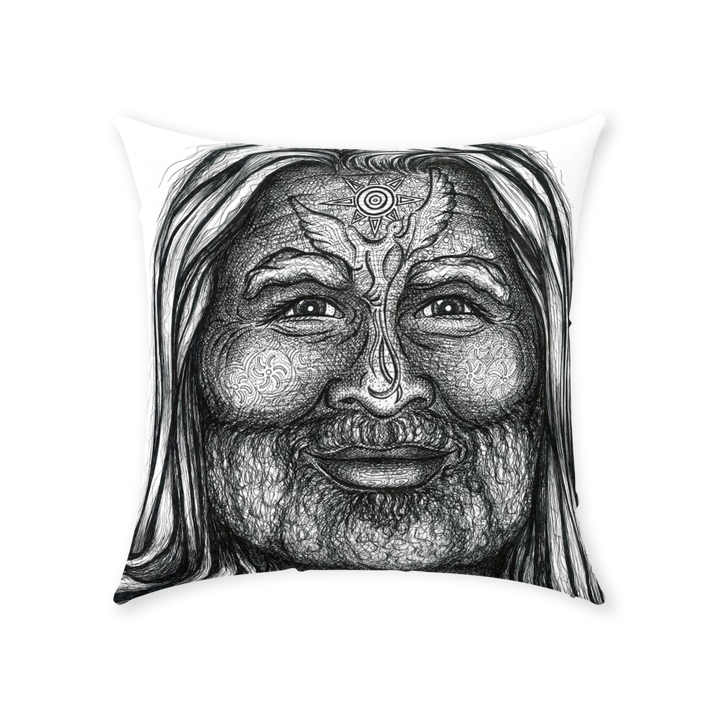 the-wisdom-keeper-of-adventure-black-white-cotton-twill-pillow – Wisdom Keepers
