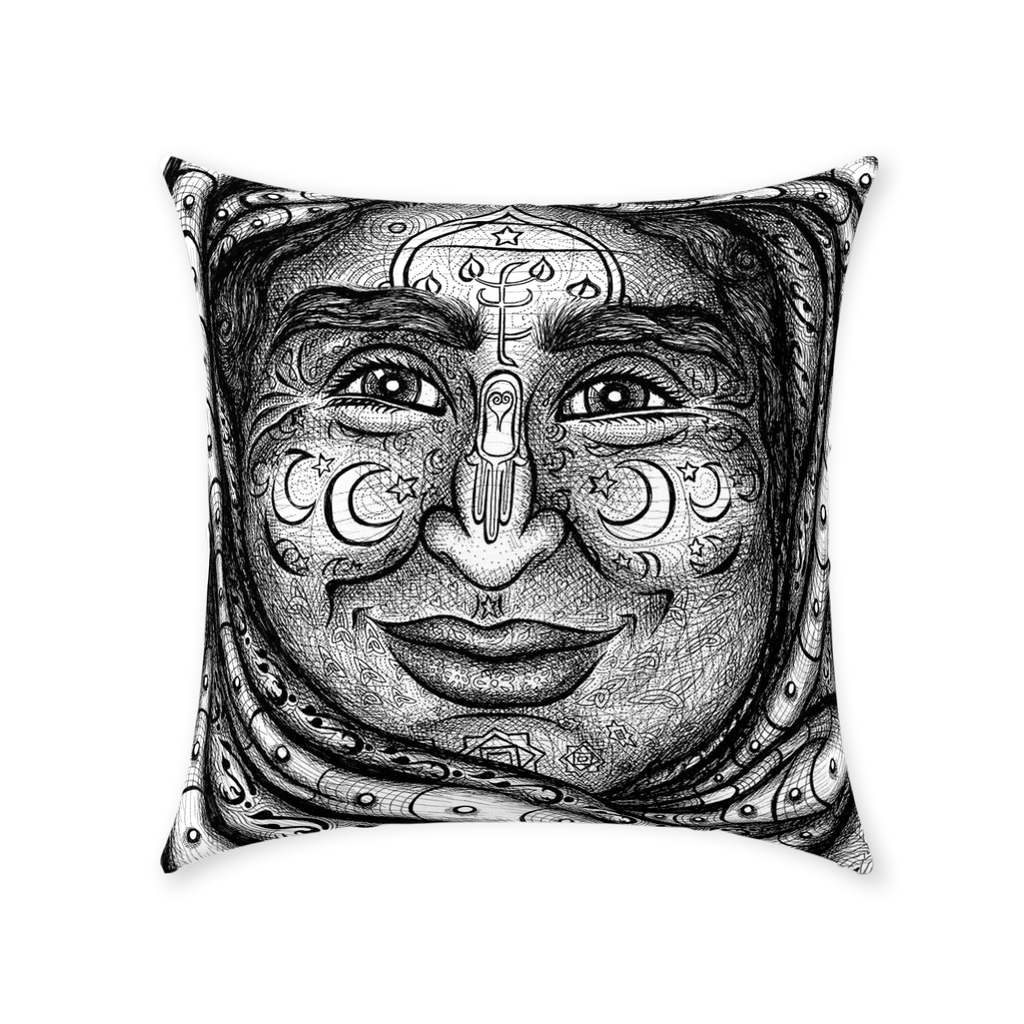 the-wisdom-keeper-of-diplomacy-peace-black-white-cotton-twill-pillow – Wisdom Keepers