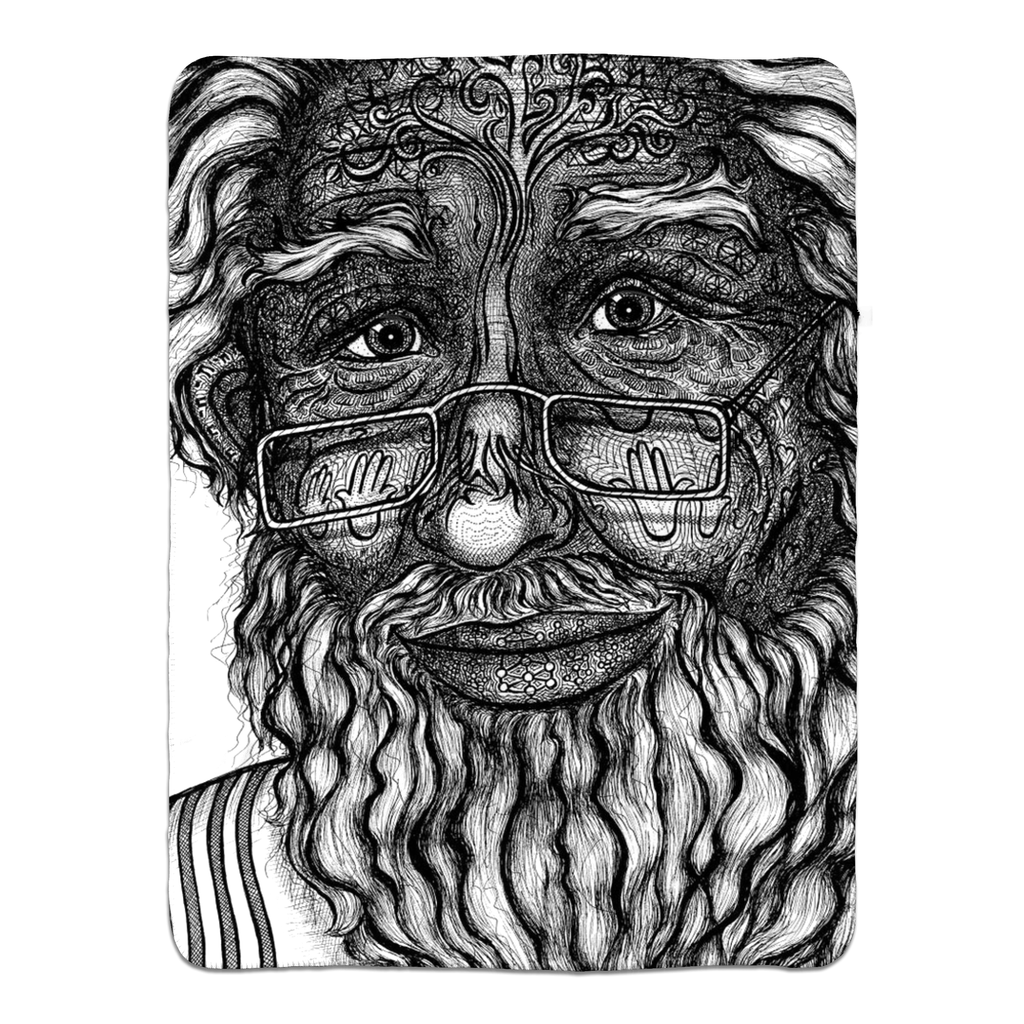 the-wisdom-keeper-of-omniscience-black-white-fleece-sherpa-blanket – Wisdom Keepers