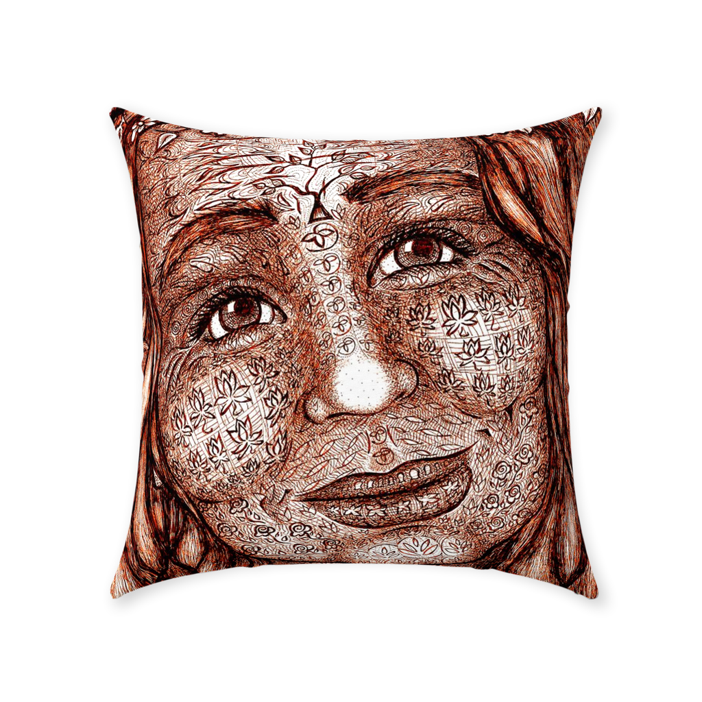 the-wisdom-keeper-of-imagination-brown-white-cotton-twill-pillow – Wisdom Keepers