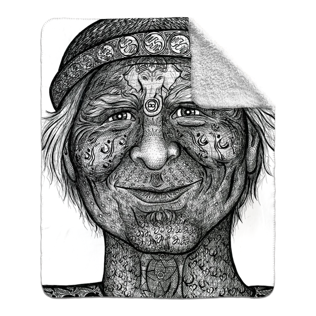 the-wisdom-keeper-of-inquiry-truth-black-white-fleece-sherpa-blanket – Wisdom Keepers
